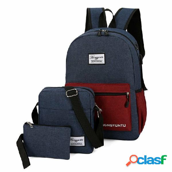 3-IN-1 Casual Grande capacitÃ Resistente allusura con presa