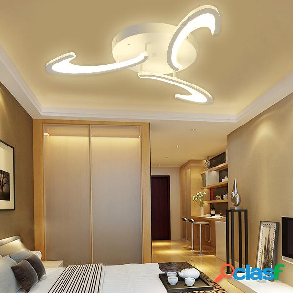 3 teste moderne LED soffitto acrilico lampada lampadari a