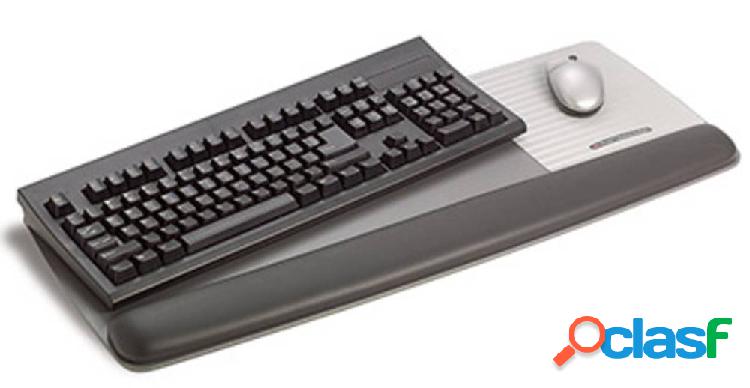 3M WR422LE Keyboard+Mouse Poggiapolsi in gel Nero, Grigio
