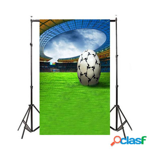 3x5FT Football Grassland Stadium Tema Fotografia Sfondo