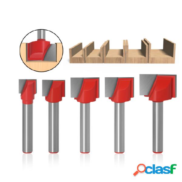 4 / 5pcs 6mm Shank Cleaning Bottom Router Bit Set Double