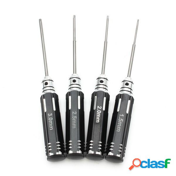 4Pcs 1.5mm / 2mm / 2.5mm / 3.0mm Hex cacciavite Set di