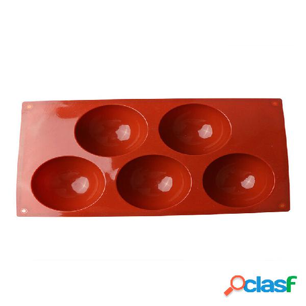 5 Cavità Silicone pane torta cioccolato fondente stampo