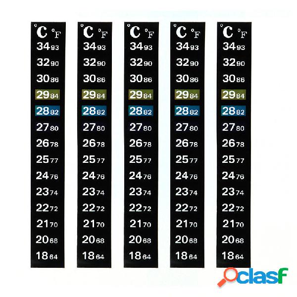 5 pezzi AT-003 10-36 ° C Termometro Cambia colore a