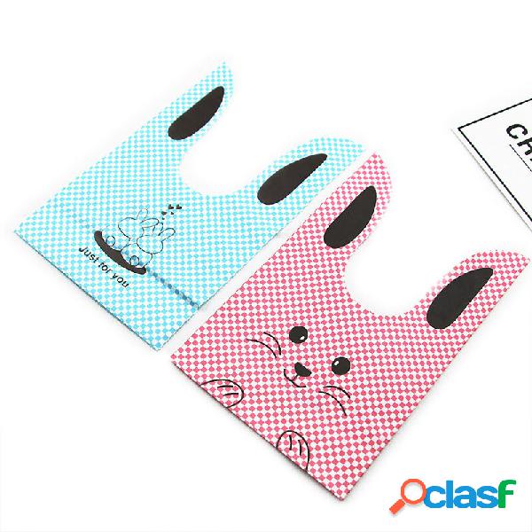 50Pcs / Lot Cute Rabbit Design Creativo Sugar Dessert Bags