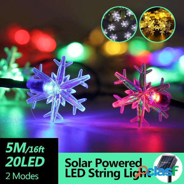 5M 20LED solare Power Fairy String Lights Waterproof