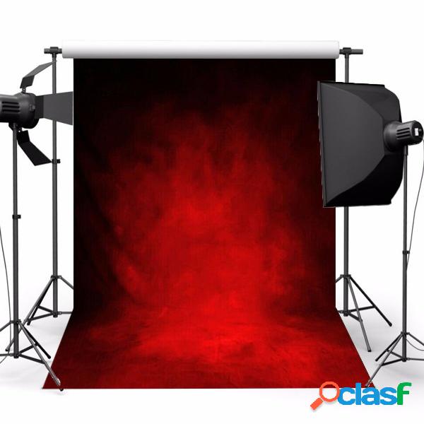 5x7ft Retro Dark Red Photography Fotografia in vinile