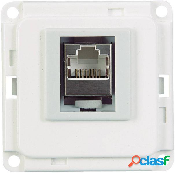 71682 Sistema su battiscopa Presa a muro per ISDN Bianco