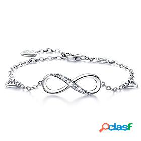 925 sterling silver bracele infinity endless love symbol