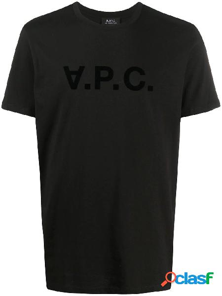 A.P.C. T-SHIRT UOMO COBQXH26943LZZ COTONE NERO