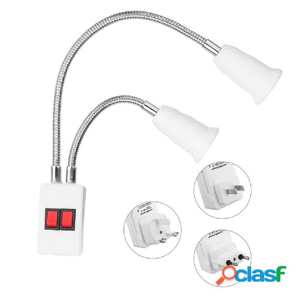 AC100-250V 4A 15-30CM a doppia testa E27 Adattatore per