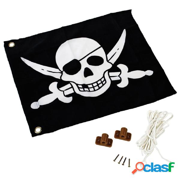 AXI Bandiera dei Pirati Bianca e Nera 55x45 cm A507.012.00