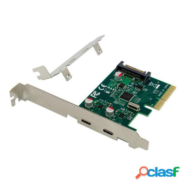 Adattatore per disco rigido PCI-E a 2 porte PCI-E a USB3.1