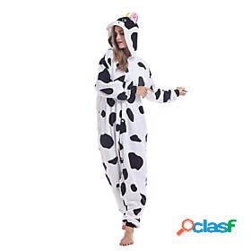 Adults Camouflage Kigurumi Pajamas Nightwear Milk Cow Animal