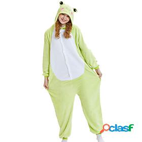 Adults Kigurumi Pajamas Animal Frog Onesie Pajamas Coral