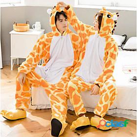 Adults Nightwear Camouflage Giraffe Onesie Pajamas Coral