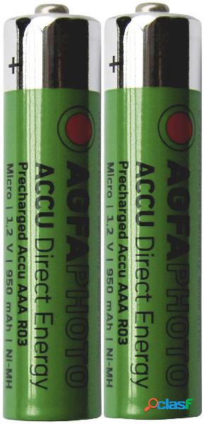 AgfaPhoto HR03 Batteria ricaricabile Ministilo (AAA) NiMH