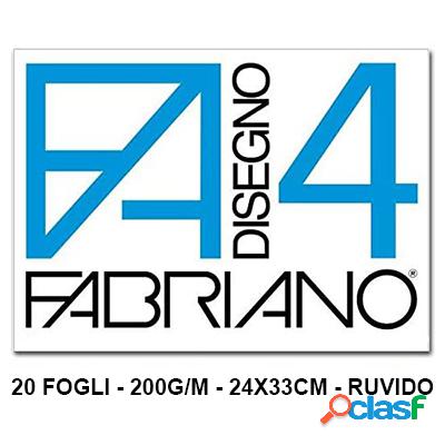 Album da disegno Fabriano F4 ruvido 24×33 cm 200g 20 fogli