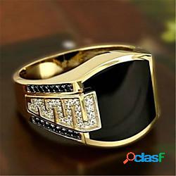 Anello Zirconi Argento Oro Placcato in oro 14K Moda 1 pc 6 7