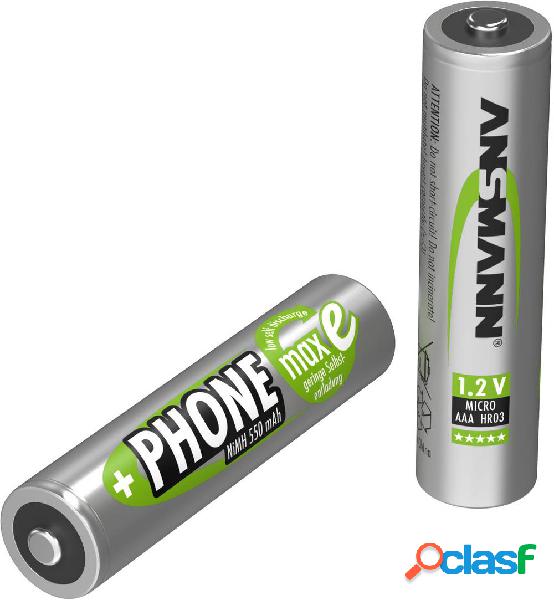 Ansmann DECT maxE HR03 Batteria ricaricabile Ministilo (AAA)