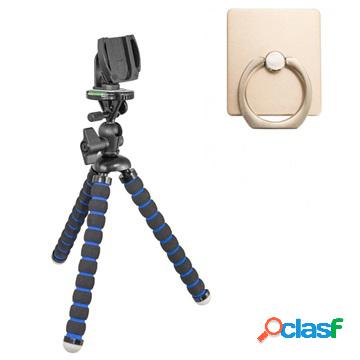 Arkon FRTRIXL Flexible Tripod Stand with Finger Ring Holder
