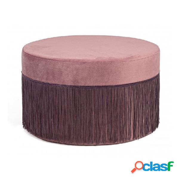 Arredinitaly Outlet - Pouf leilani rosa antik d45,