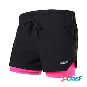 Arsuxeo Womens Running Shorts Athletic Bottoms 2 in 1 with