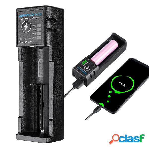 Astrolux® MC01 Caricatore 2 in1 USB Mini Batteria
