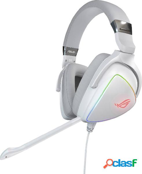 Asus ROG Delta Gaming Cuffie Over Ear via cavo Stereo Bianco