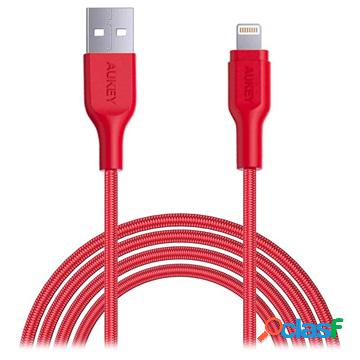 Aukey CB-AL2 MFi USB-C / Lightning Cable - 2m - Red