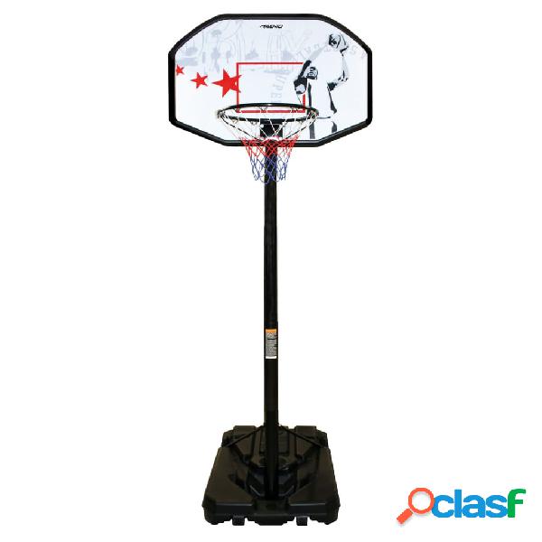 Avento Canestro Basket Stand Regolabile Fast Break Nero