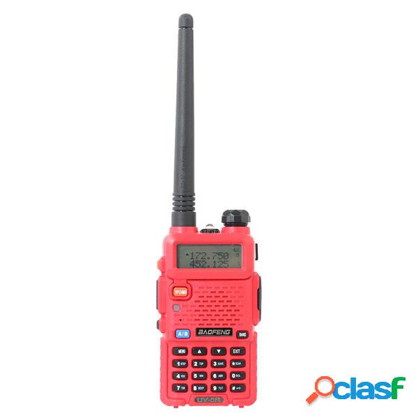 BAOFENG UV-5R Rosso 136-174 / 400-480Mhz Dual Banda UHF /