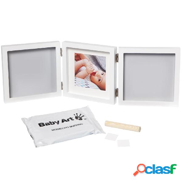 Baby Art Cornice Doppia per Impronte My Baby Style Grigia