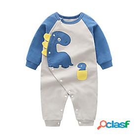 Baby Boys Active Cute Jumpsuits Cotton Home Casual Bed Blue