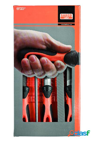 Bahco 1-478-08-1-2 Kit di lime Ergo 5 pz 200mm taglio 1 e 2