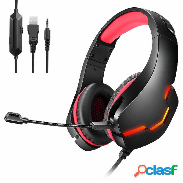 Bakeey J10 Cuffie da gioco USB 7.1 3.5mm Cablato Deep Bass