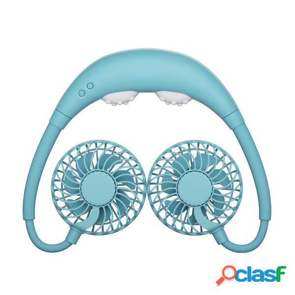 Bakeey Massaggio Scheda Collo Ventola LED Ricarica USB con