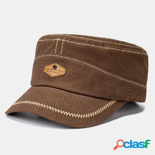 Banggood Design Uomo Tinta unita Retro Cappello militare da