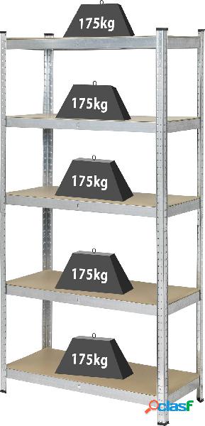 Basetech 1897698 Scaffale per carichi pesanti 175 kg (L x A