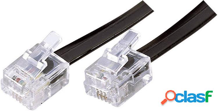Basetech Western Cavo [1x Spina RJ12 6p6c - 1x Spina RJ12