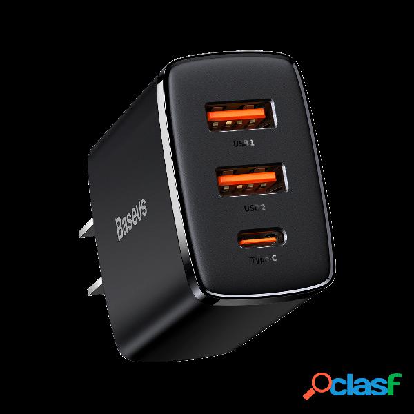 Baseus 30W Caricatore USB PD a 3 porte 30W USB-C PD3.0 18W