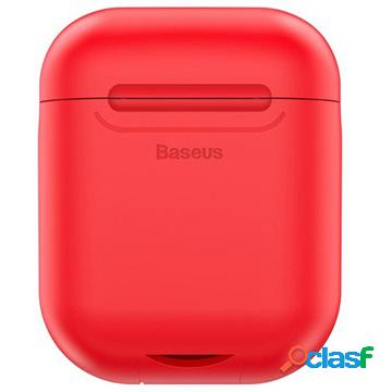 Baseus Airpods / AirPods 2 Custodia in silicone - Rosso