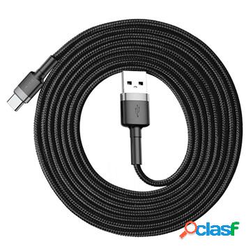 Baseus Cafule USB 2.0 / Type-C Cable CATKLF-CG1 - 2m - Black