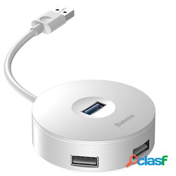 Baseus Round Box 4-port USB 3.0 Hub with MicroUSB Power