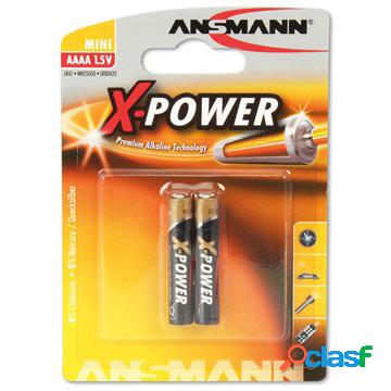 Batteria AAAA Ansmann X-Power 1510-0005 - 1.5V - 2 Pz