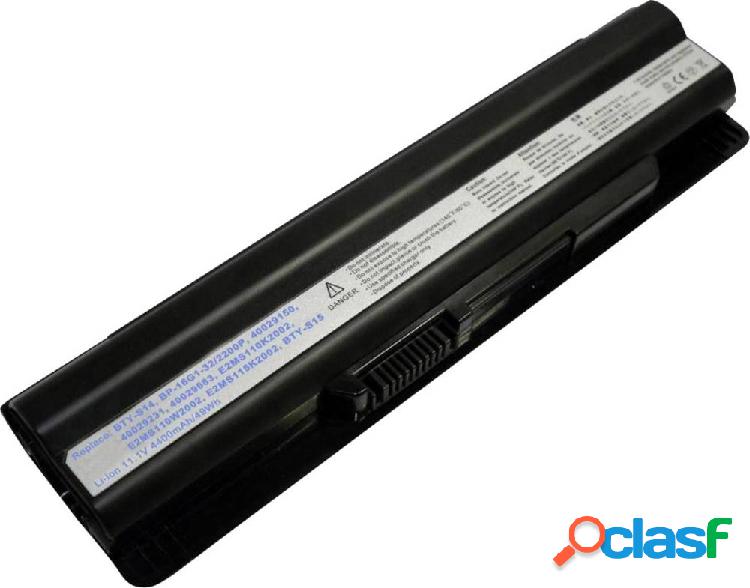 Batteria per notebook Beltrona Batterie MSI 10.8 V 4400 mAh