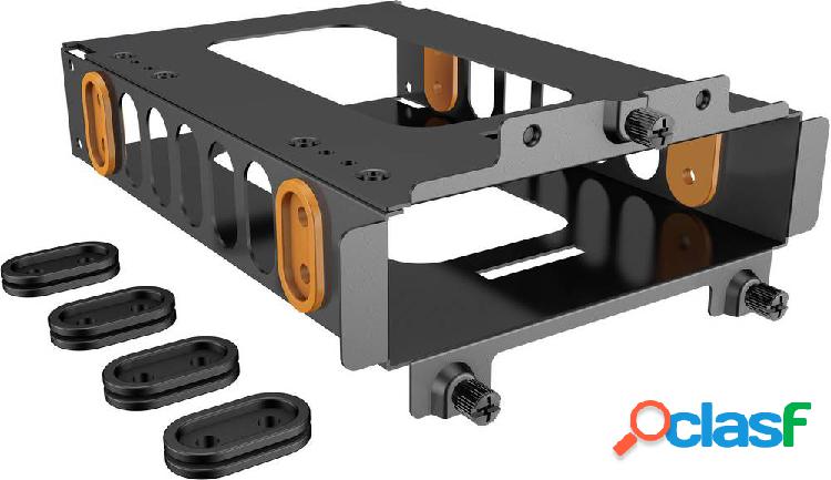 BeQuiet HDD Cage Gabbia hard disk per PC Nero, Arancione