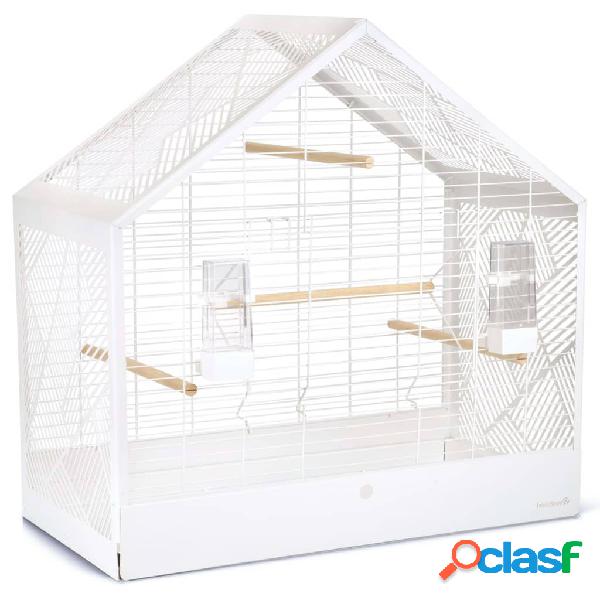 Beeztees Gabbia per Uccelli Yara Bianco 71x35x70 cm in