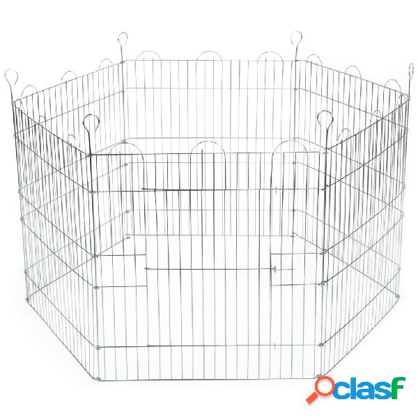 Beeztees Recinto per Conigli a 6 Pannelli 66,5x58 cm Metallo