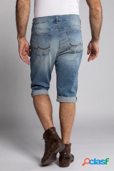 Bermuda di jeans a 3/4, Uomo, Viola, Taglia: 64, Cotone,